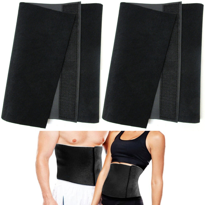 2pc Tummy Belt Tightening Slimming Men Women Body Waist Shaper Girdle Adjustable