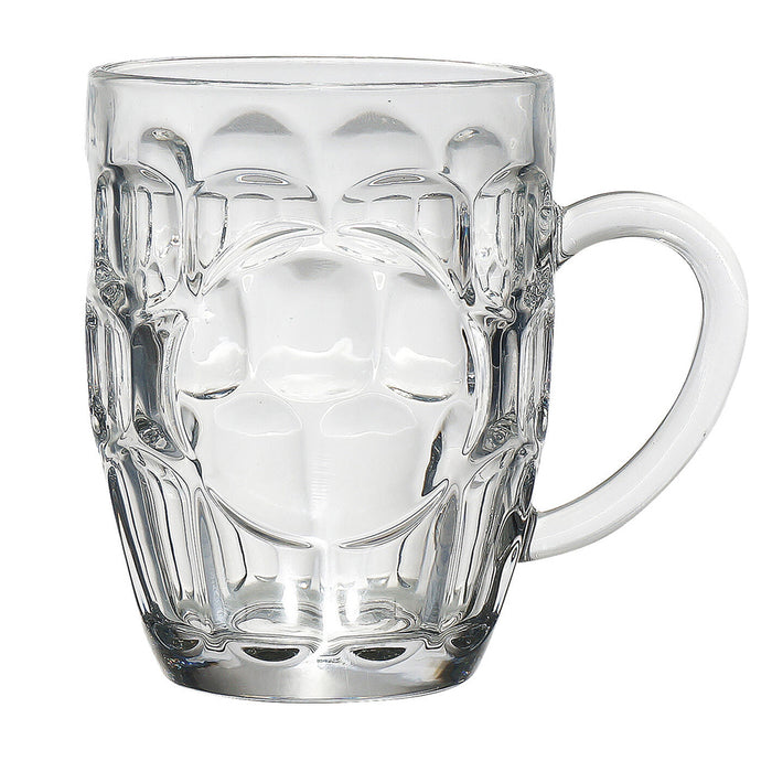 3 Pilsner Glass Cups Clear 16 Oz Coffee Mug Tea Soup Beer Set Hot Cold Beverage
