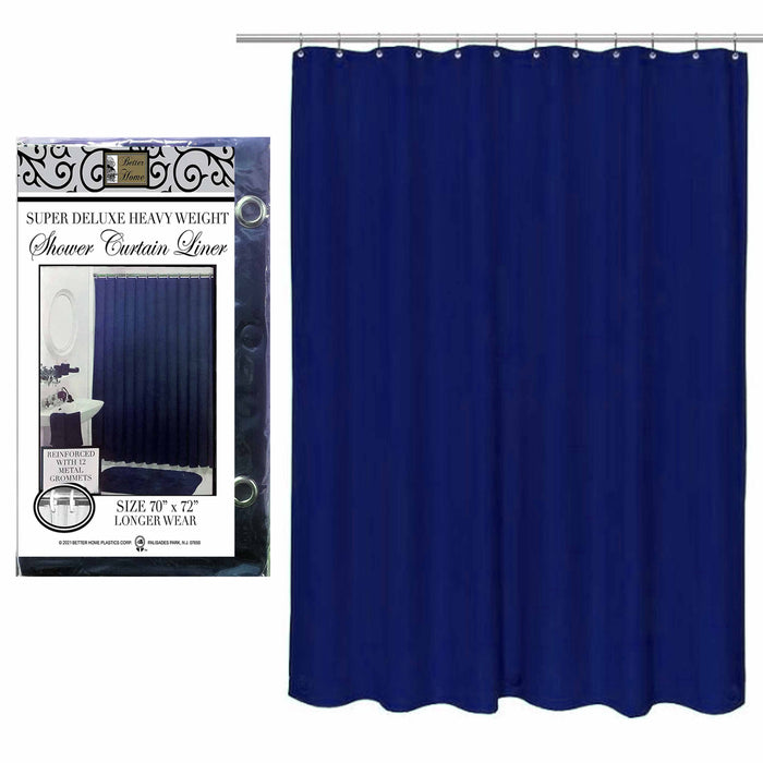 1 Shower Curtain Liner Premium Heavy Duty Waterproof Vinyl 70"X72" Navy Blue