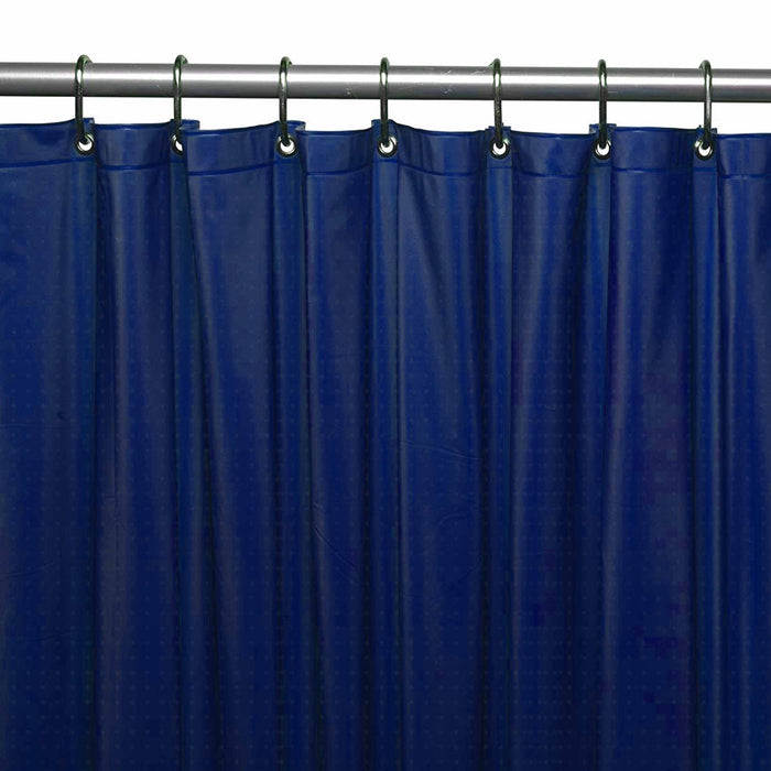2 Shower Curtain Liner Navy Blue Vinyl Bathroom Metal Grommet Waterproof 70"X72"