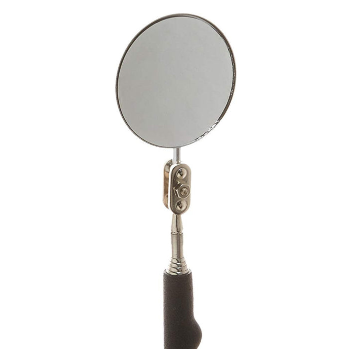 2 X Round Inspection Mirror 2" Telescoping Handle 23" Cushion Grip Tool Set