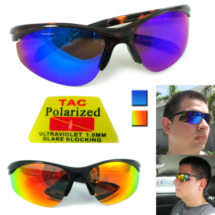 Polarized Cycling Sunglasses Bike Goggles Eyewear Shiny Lens Sport Glasses UV400