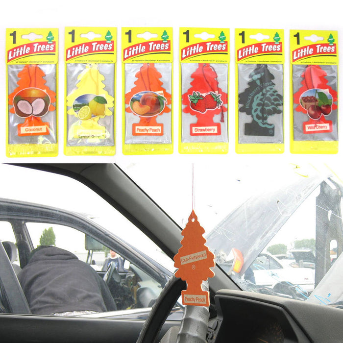 6 Pack Little Trees Car Home Office Hanging Air Freshener Scents Fresh Clean New