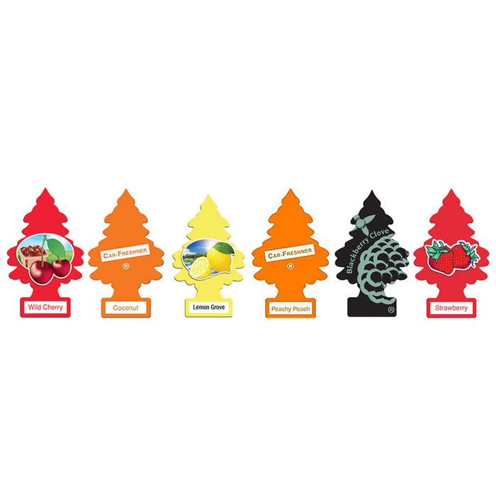 6 Pack Little Trees Car Home Office Hanging Air Freshener Scents Fresh Clean New