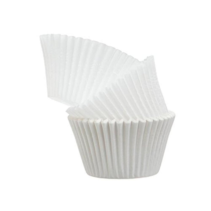 50 Pc Baking Cups Cupcake Liners Paper Molds Muffin Parchment Bake Party White