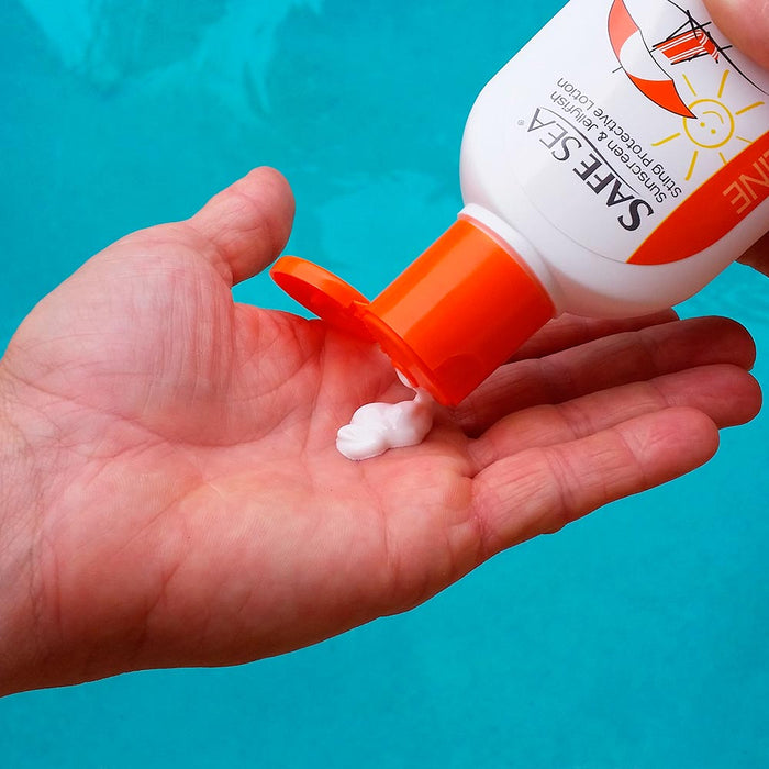 Kids Safe Sea Anti Jellyfish Sunblock SPF50 Sunscreen Lotion Sting Protection