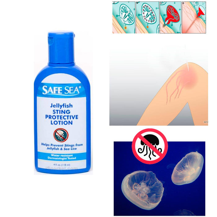 1 SafeSea Anti Jellyfish Sting Protective Lotion Cream Sea Lice Coral Waterproof