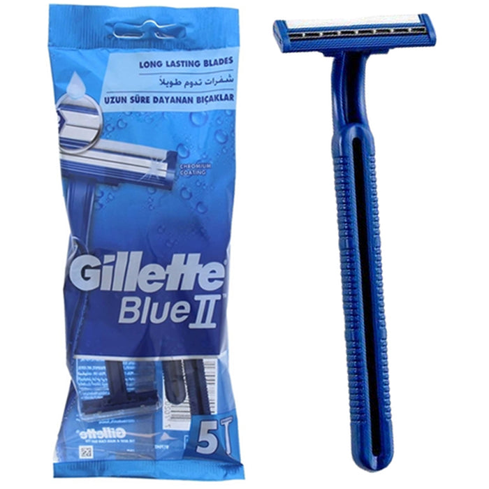 30 Gillette Disposable Razors Blue 2 Twin Blade Ultra Grip Hair Remover Shaver