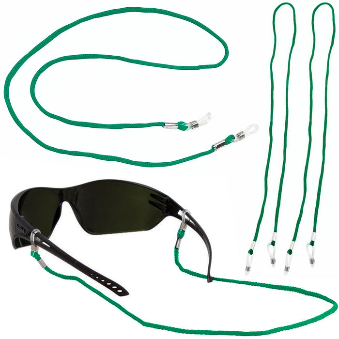 2 Pc Green Glasses Retainer Strap Cord Eyeglasses Sunglasses Rope String Holder