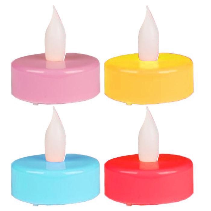 8 LED Candles Tea Lights Battery Operated Flameless Home Decor Holiday Party