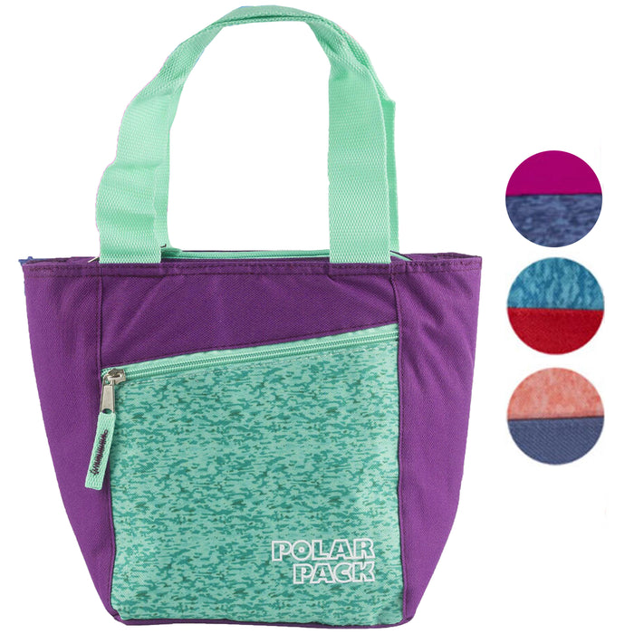 2 Pc Insulated Large Lunch Bag Women Tote Cooler Picnic Travel Food Carry Bags