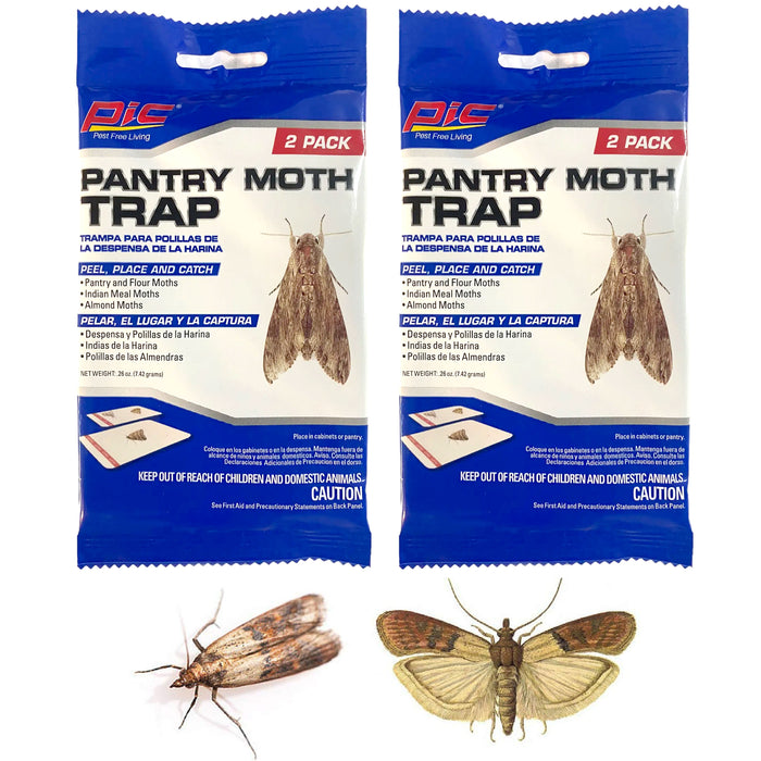 4 Pc Pantry Moth Glue Traps Sticky Boards Catch Food Moths Infestation