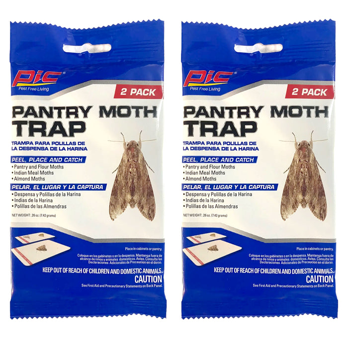 4 Pc Pantry Moth Glue Traps Sticky Boards Catch Food Moths Infestation Cupboard