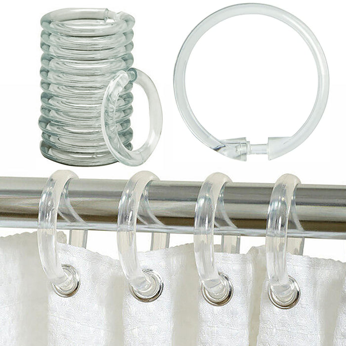 20 Pieces Metal Stainless Steel Curtain Rings With Clips 38mm Curtain Hooks  | Fruugo BH