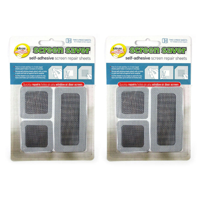 12 Screen Saver Mesh Repair Sheets Insect Window Mosquito Fly Net Patch Adhesive
