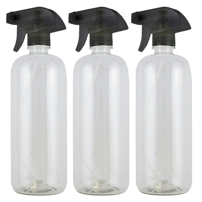 6 Plastic Empty Spray Bottle 25 Oz Refillable Mist Trigger Sprayer Cleaning Tool