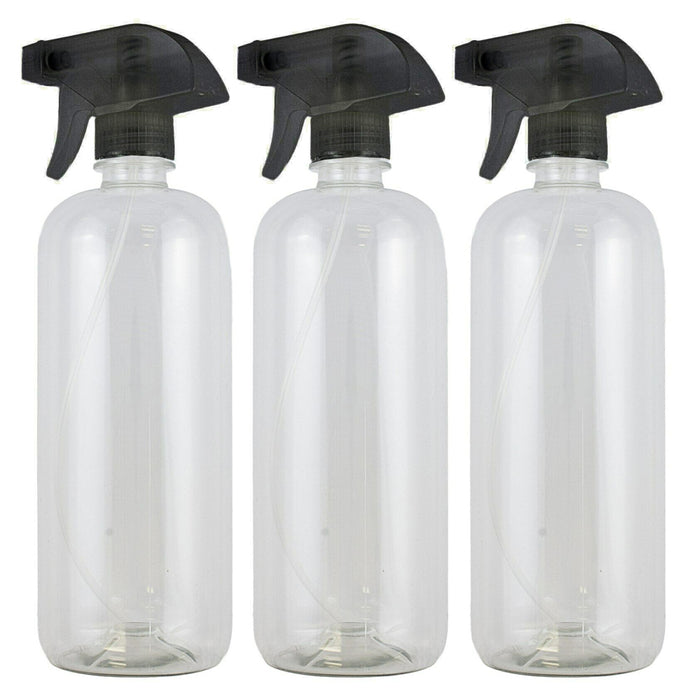 12 Plastic Empty Spray Bottle 25 Oz Refillable Mist Trigger Sprayer Cleaning