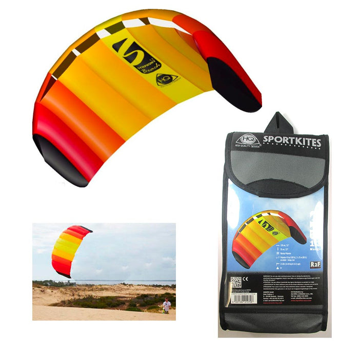 HQ Trainer Kite Power Sport 1.3 Control Bar Symphony Meters Kiteboarding Mango