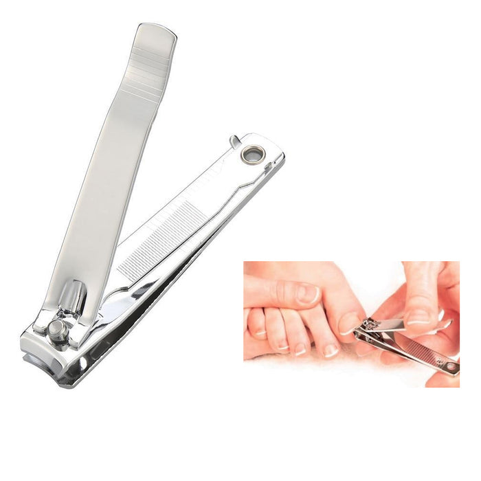 6X Toe Finger Nail Clipper File Cutter Trimmer Manicure Pedicure Stainless Steel