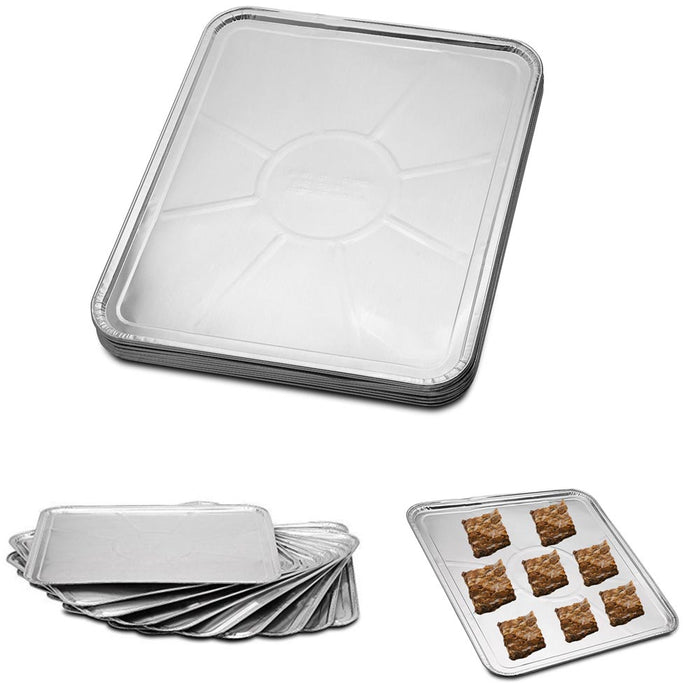 20-Pack Disposable Aluminum Liner 18 inch x 15 inch Foil Oven Tray Baking Sheet Pan Heat, Silver
