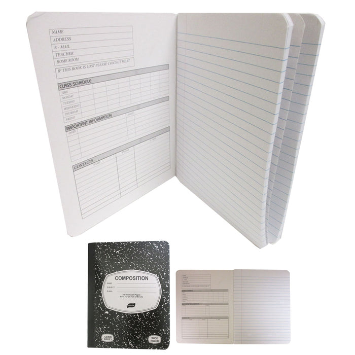 4 X Composition Book Primary Journal Notebook Elementary Writing School Supplies