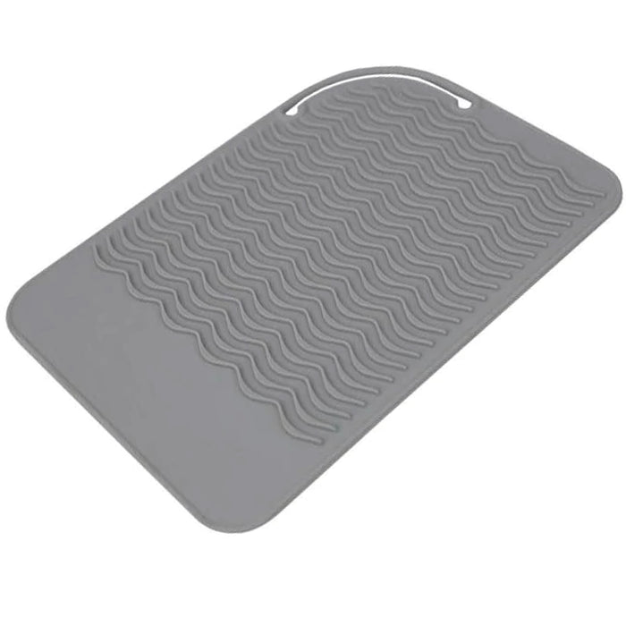 1 Flat Iron Travel Case Heat Resistant Silicone Mat for Hair Straightener Curler