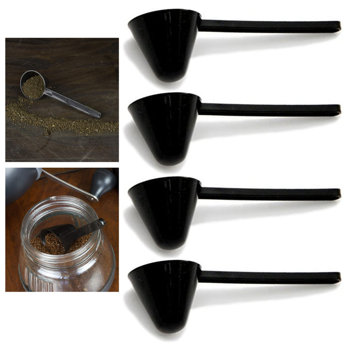 4 Pc Measuring Spoon Coffee Grounds Measurer Cup Scoop Plastic 0.5 Oz Capacity