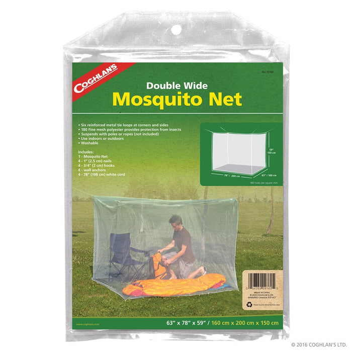 2 Mosquito Camping Net Insect Tent White Bugs Cover Indoor Outdoor Camp Portable