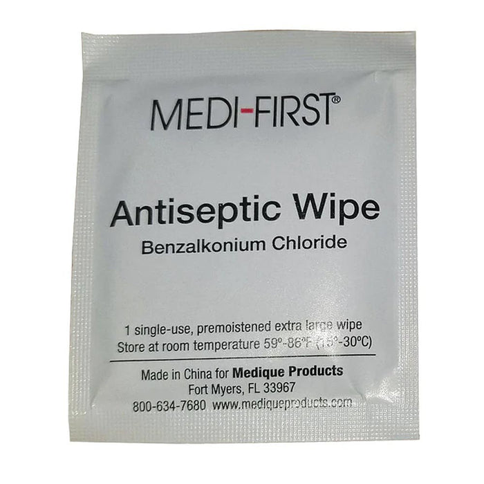 1 Pack Antiseptic Wet Wipes 100 Count First Aid Cleaning Towelettes Travel Size