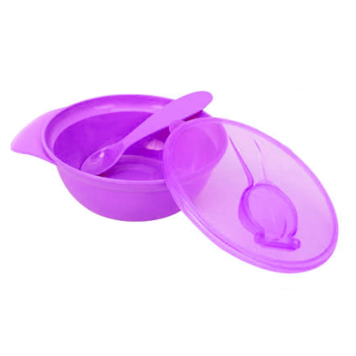 2 Sets Baby Bowl Feeding Dish Spoon Seal Lid Kids Plate Toddler Child BPA Free