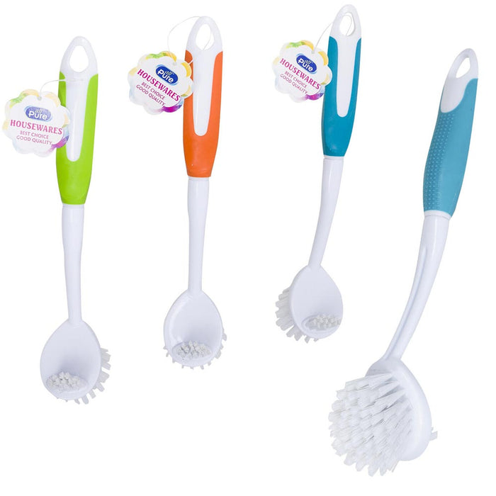 1 X Kitchen Scrub Brush Sink Dish Washing Vegetable Scrubber Multi Purpose Clean