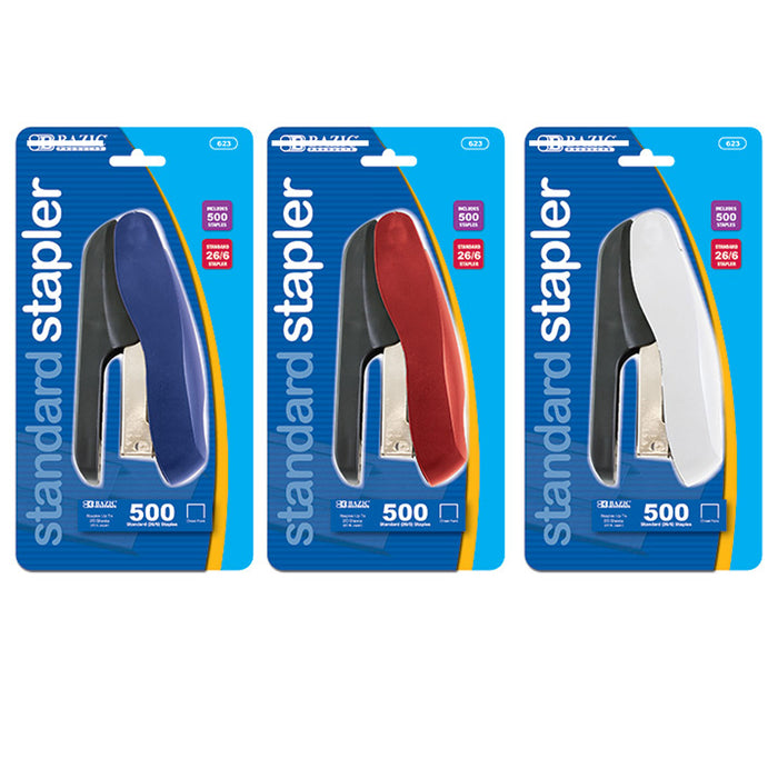 1 Desk Stapler Standard Staples Paper Manual Office Supplies Desktop Classroom