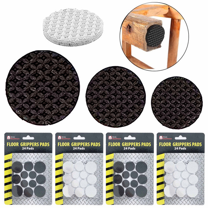 96 X Self Adhesive Floor Protectors Felt Pads Chair Legs Table Feet Anti Scratch