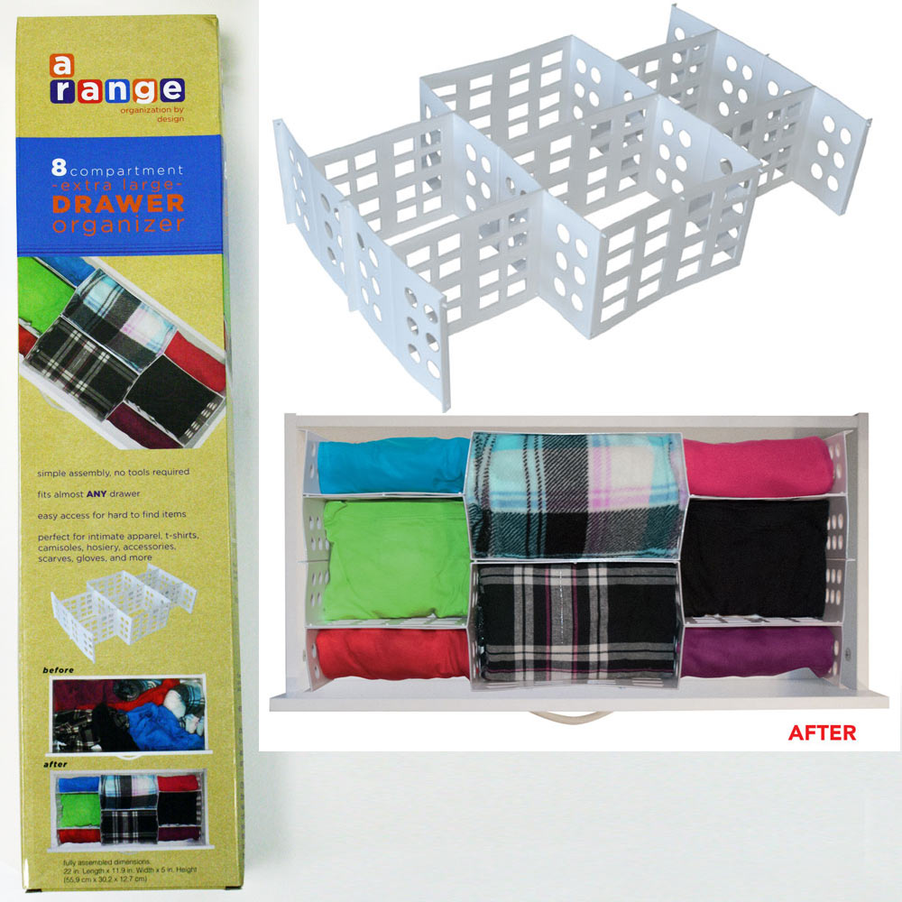 1 Foldable Drawer Organizer Underwear Storage Box 12 Compartment Under —  AllTopBargains