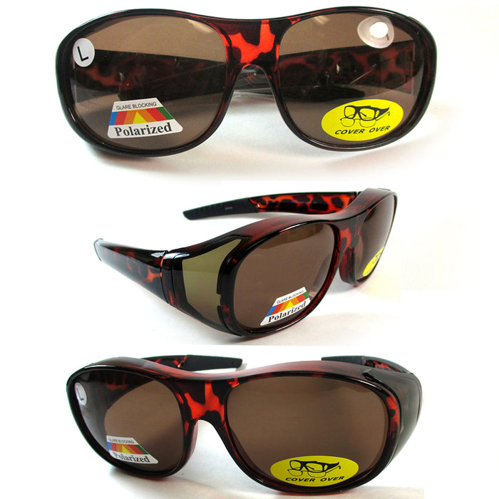 Polarized Sunglasses Cover Over Frame Driving Glass Solar Shield Lens Drive Fish
