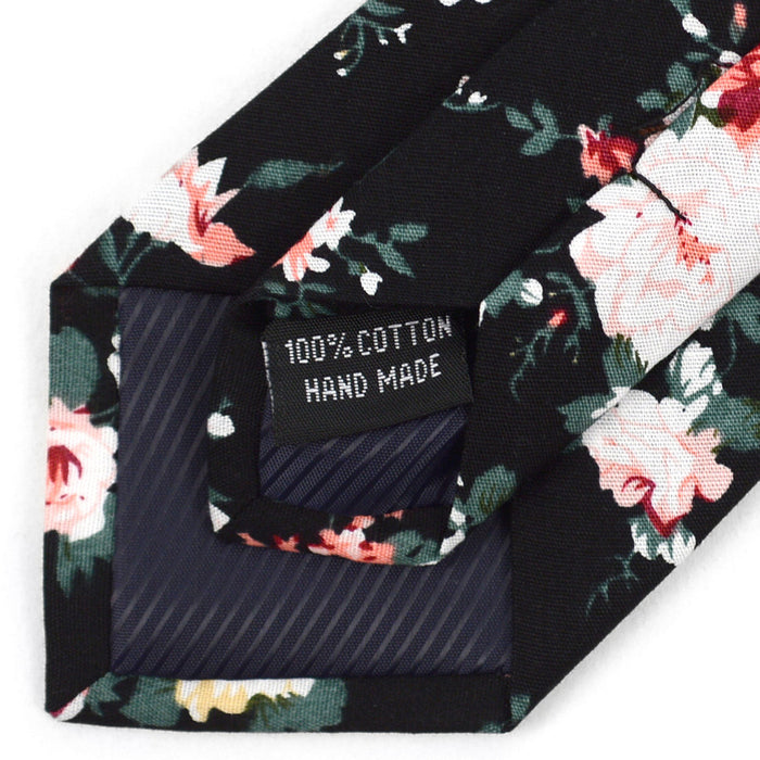 100% Cotton Tie Print Necktie Men Fashion Classical 2.5" Slim Skinny Ties Flower
