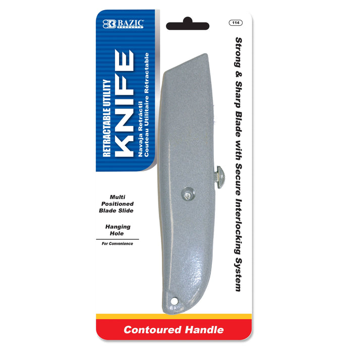 1 Heavy Duty Utility Knife Box Cutter Retractable Locking Razor Sharp Blade Tool