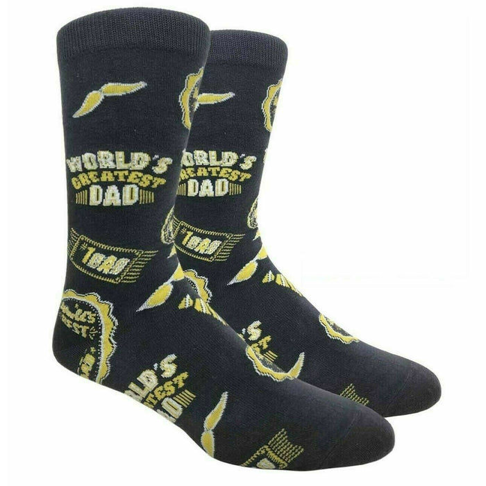 World's Greatest Dad Socks Fathers Day Christmas Birthday Novelty Thanks Gifts