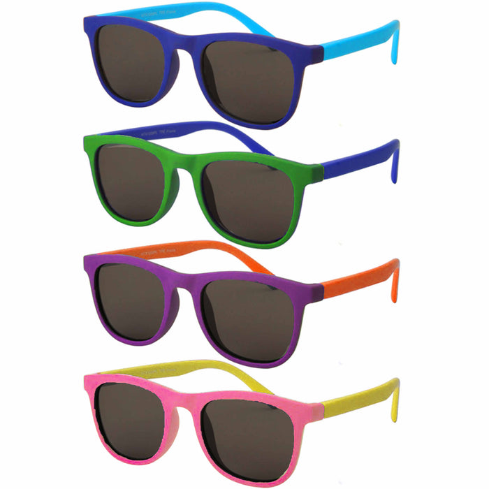2 Pc Kids Polarized Sunglasses UV400 Flexible TPE Material Children Safe Eyewear