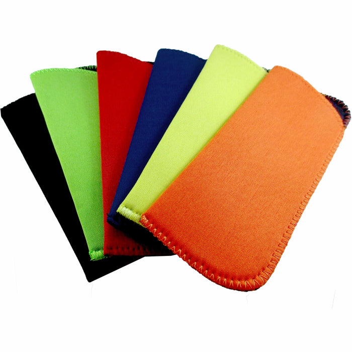 6 Multi Color Fabric Sunglasses Sunglass Carrying Pouch Case Bag Storage Sleeves