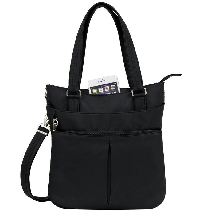 Travelon Women RFID Anti Theft Purse Crossbody Shoulder Bag Pack Multi Pocket Bk