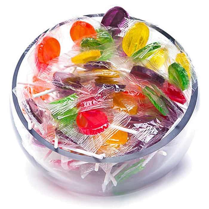 200 Bulk Assorted Fruit Flavor Lollipops Candy Sucker Halloween Party Bag Favors