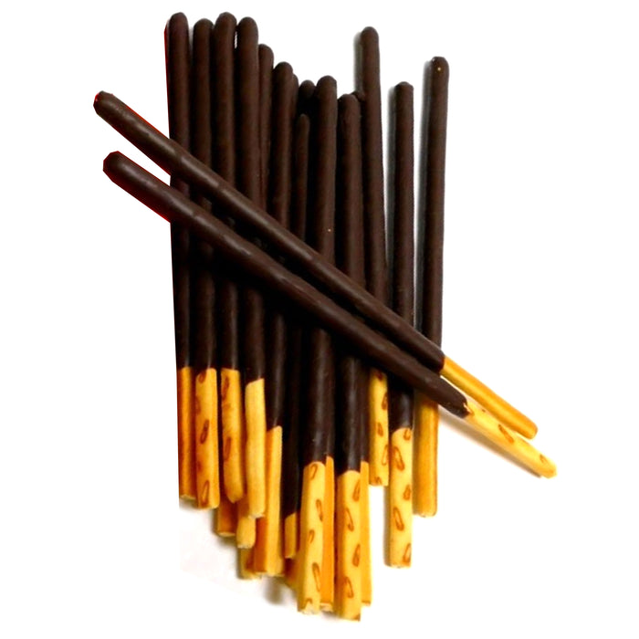 6 Pk Biscuit Cookie Sticks Chocolate Cream Covered Coated Straw Sweets Dessert