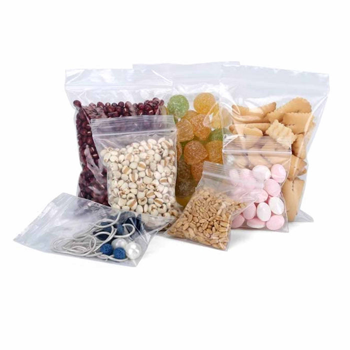 240 Ct Clear Plastic Resealable Poly Bags Lock Seal Zipper 3"x4" 3"x6" 5"x8.5"