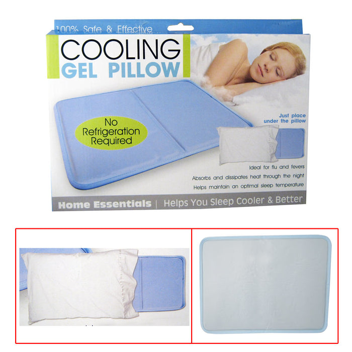 Cooling Gel Pillow Therapy Insert Sleeping Aid Pad Mat Muscle Relief Sleep Gift