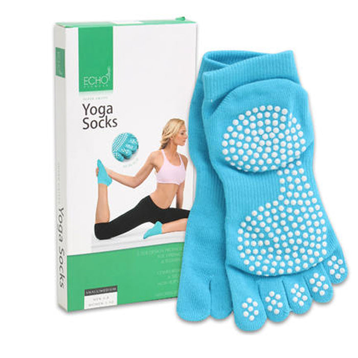 Yoga Socks Non Slip Skid Grip Sports Dance Fitness Pilates Barre Full Toe Women