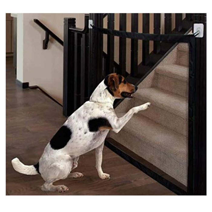 Large Pet Dog Baby Safety Gate Mesh Fence Portable Guard Indoor Home Kitchen Net