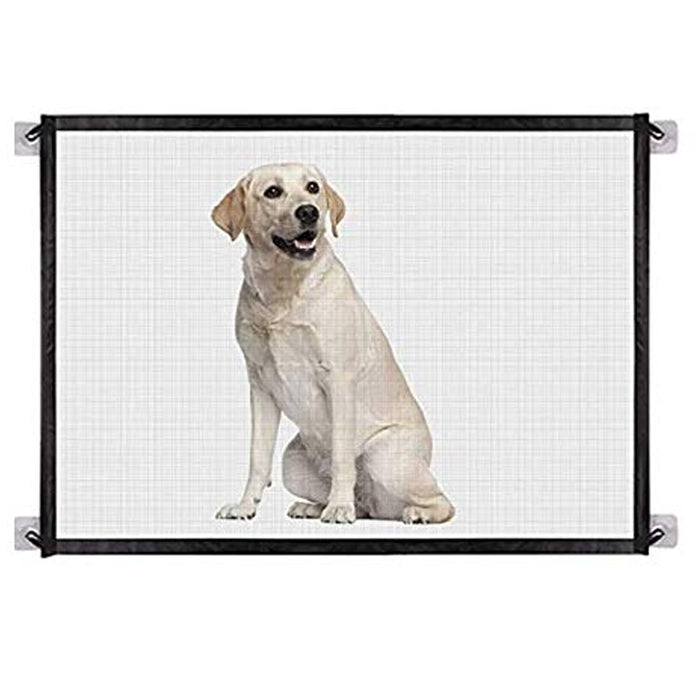 Large Pet Dog Baby Safety Gate Mesh Fence Portable Guard Indoor Home Kitchen Net
