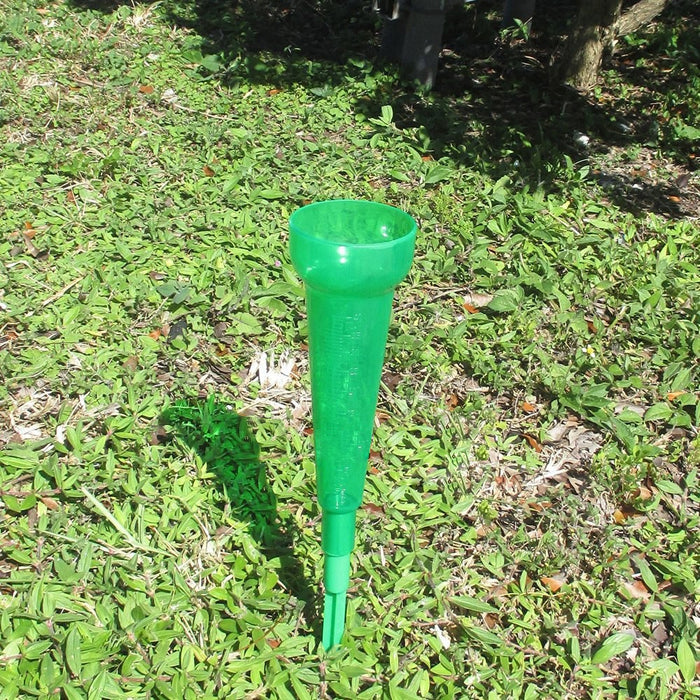 Rain Gauge Set Plastic 17" Ground Spike Sprinkler Home Garden Outdoor Tube