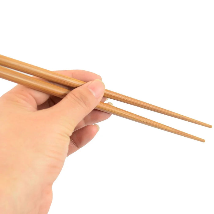 Bamboo Chopsticks 4 Pair Large 9.5" Wood Plain Set Japanese Chinese Food Eat